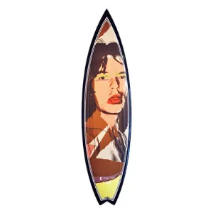 Mick Jagger Surfboard by Andy Warhol