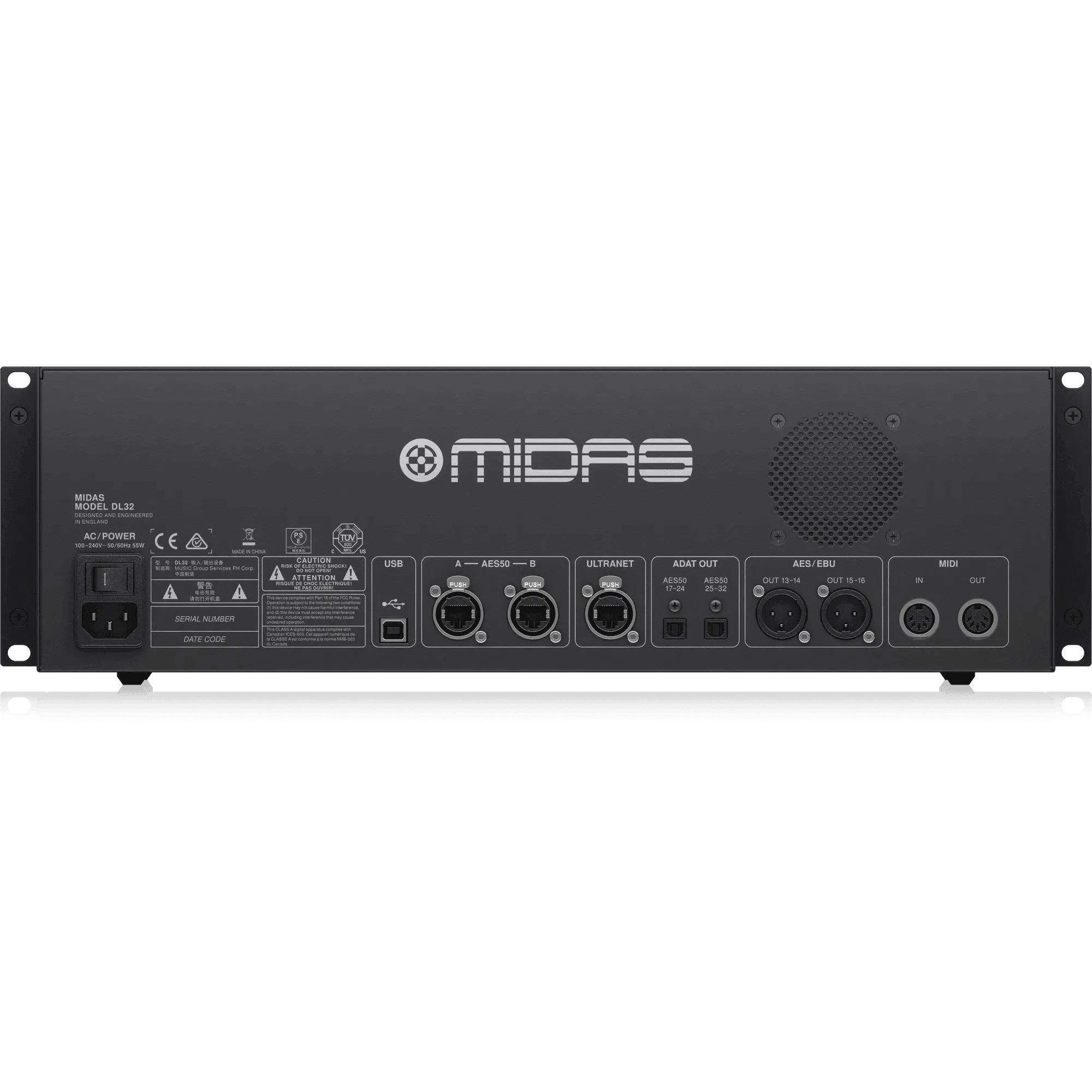 Midas DL32 32-input / 16-output Stage Box