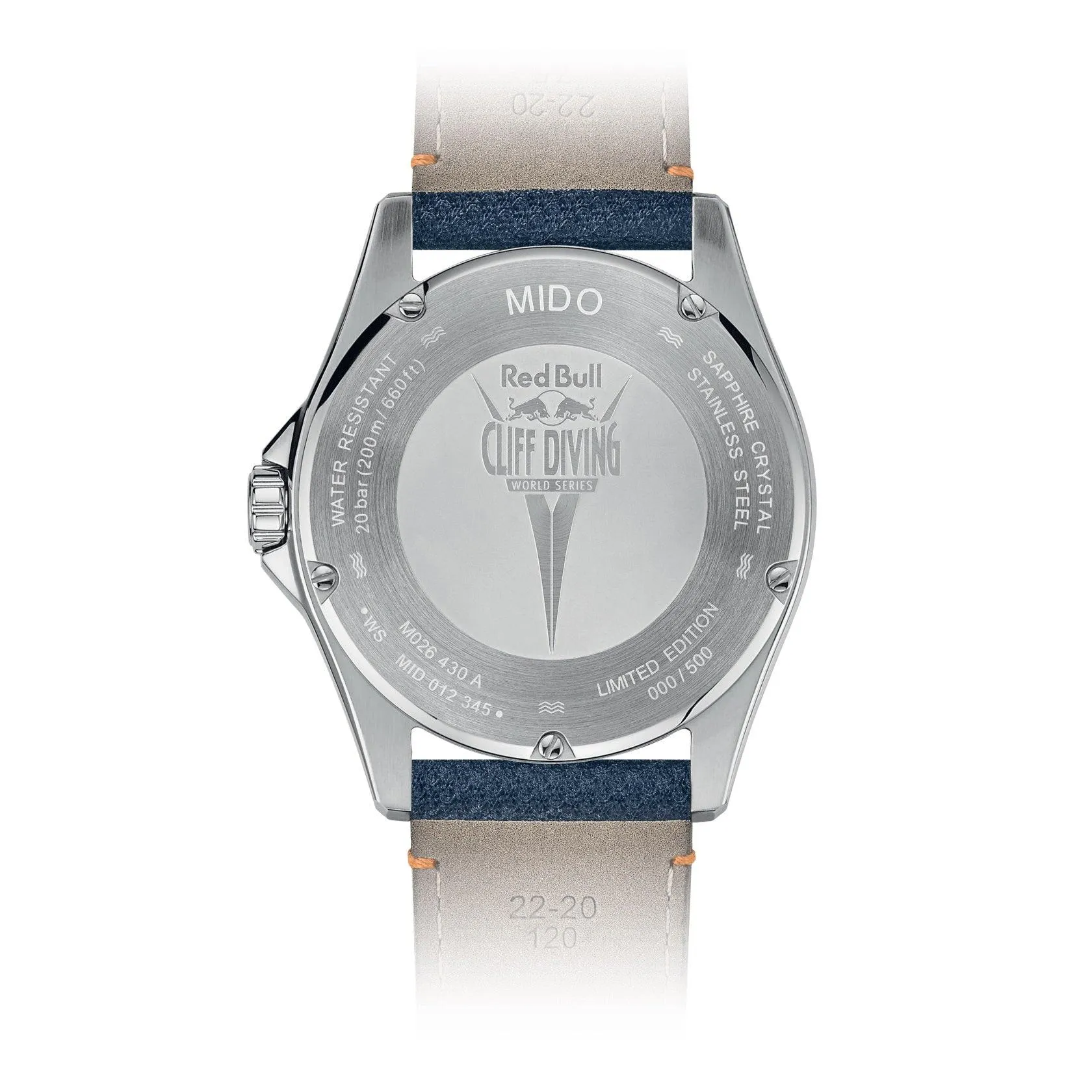 Mido Ocean Star Red Bull Cliff Diving Limited Edition 500pz 42mm Blue Automatic Steel M026.430.17.041.00