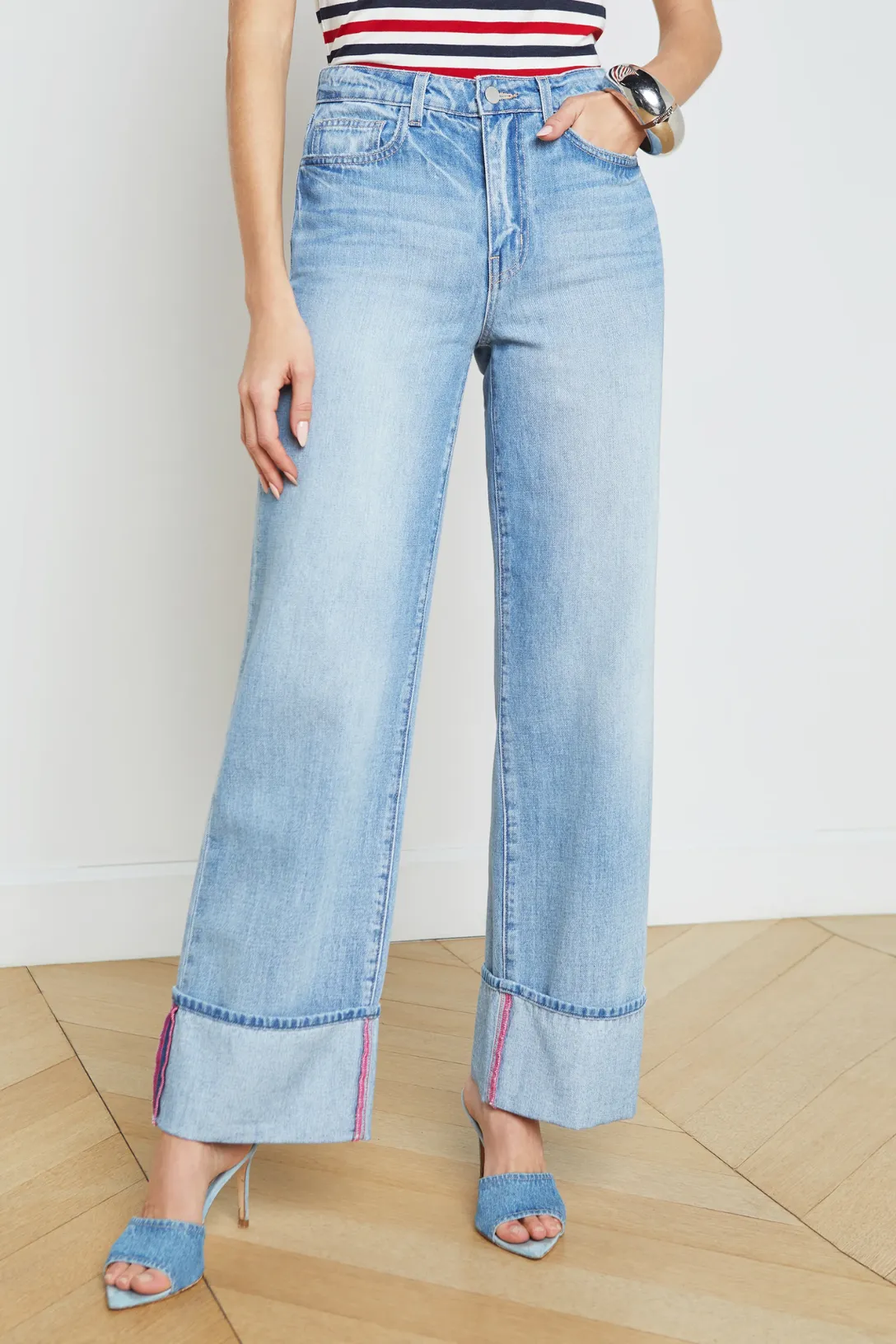 Miley Cuffed Wide Leg Jean | Emerson