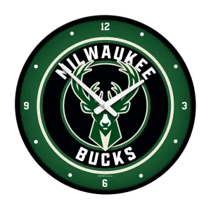 Milwaukee Bucks: Modern Disc Wall Clock