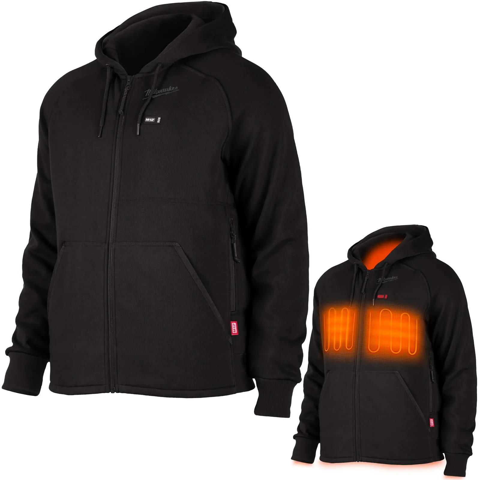 Milwaukee M12 Heated Hoodie Black Bare Unit M12HHBL4-0