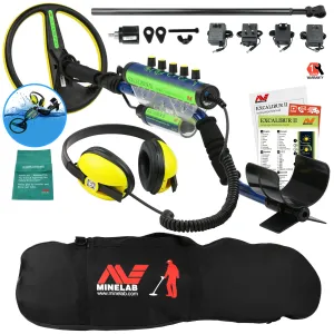 Minelab Excalibur II 1000 Waterproof Metal Detector with Black Padded Carry Bag