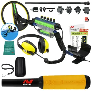 Minelab Excalibur II 1000 Waterproof Metal Detector with Pro Find 35 Pinpointer