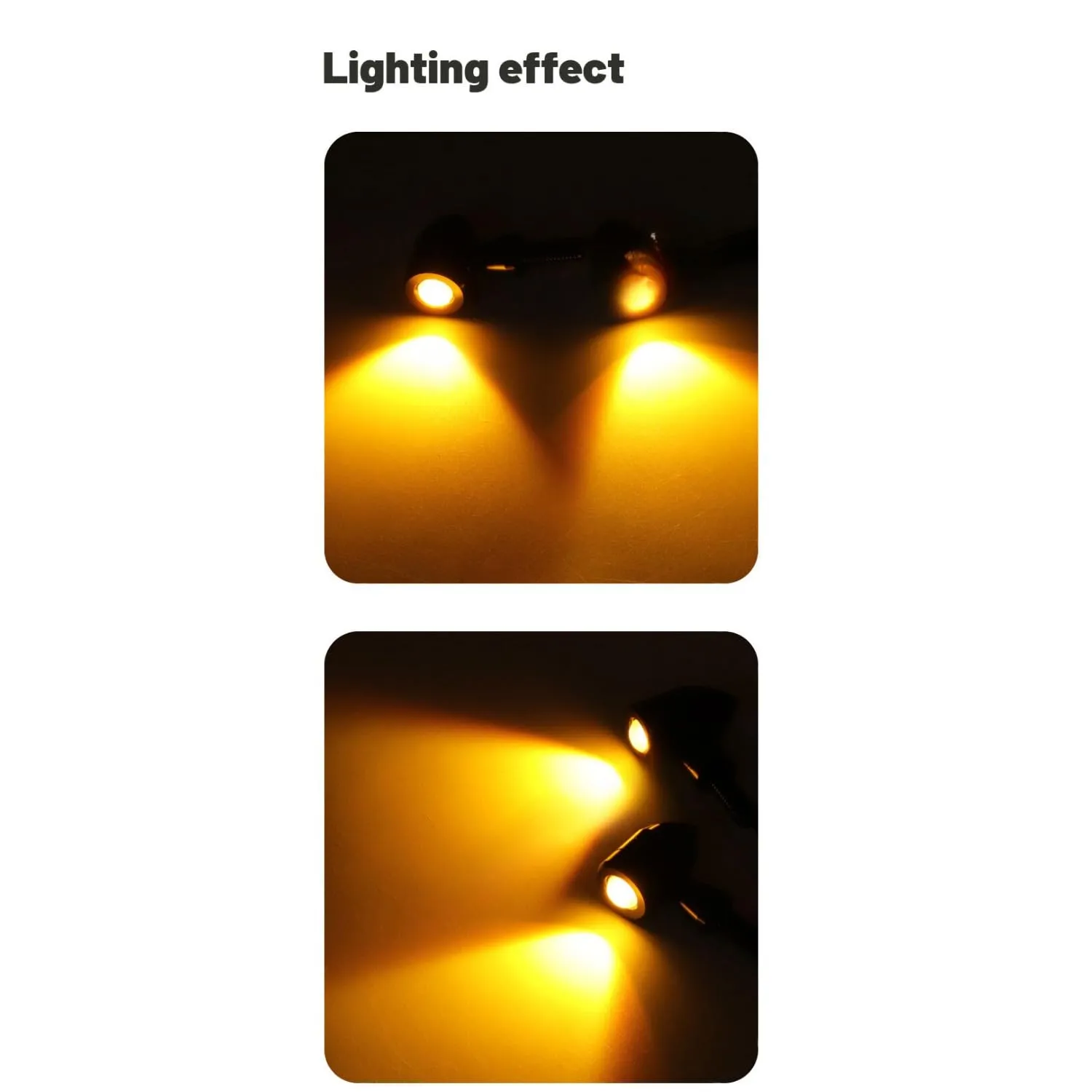 Mini Waterproof Aluminum Lights Indicator motorcycle lights Universal Turn Signal Lights Motorcycle (Pack Of 2 pcs)
