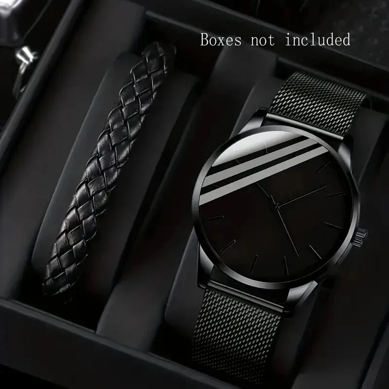 Minimalist Quartz Watch & Bracelet Set