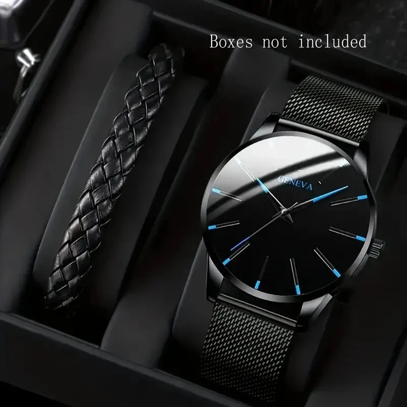 Minimalist Quartz Watch & Bracelet Set
