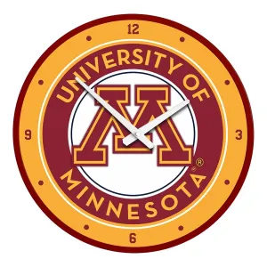 Minnesota Golden Gophers: Modern Disc Wall Clock