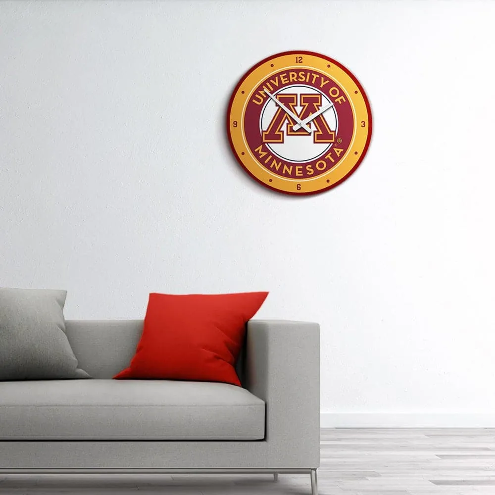 Minnesota Golden Gophers: Modern Disc Wall Clock