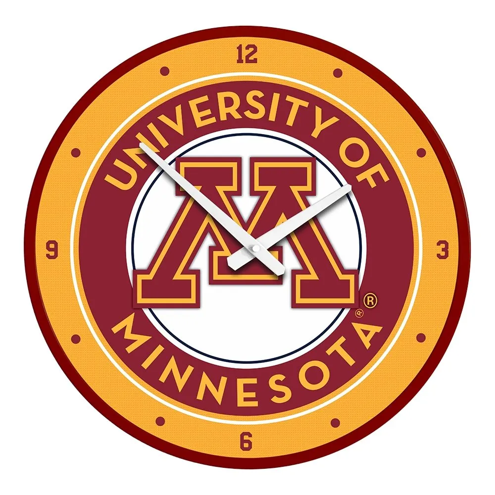 Minnesota Golden Gophers: Modern Disc Wall Clock