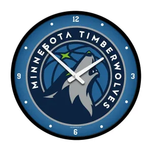 Minnesota Timberwolves: Modern Disc Wall Clock