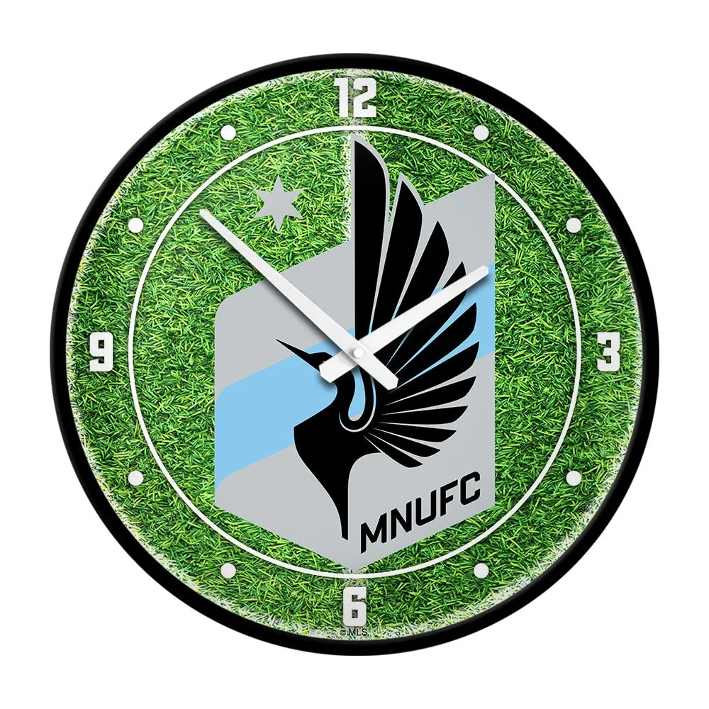 Minnesota United FC: Pitch - Modern Disc Wall Clock