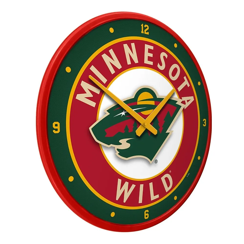 Minnesota Wild: Modern Disc Wall Clock