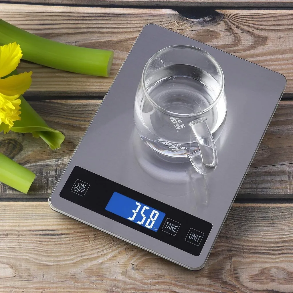 Miraklass 15kg Capacity Electronic Digital LCD Kitchen Weighing Scale
