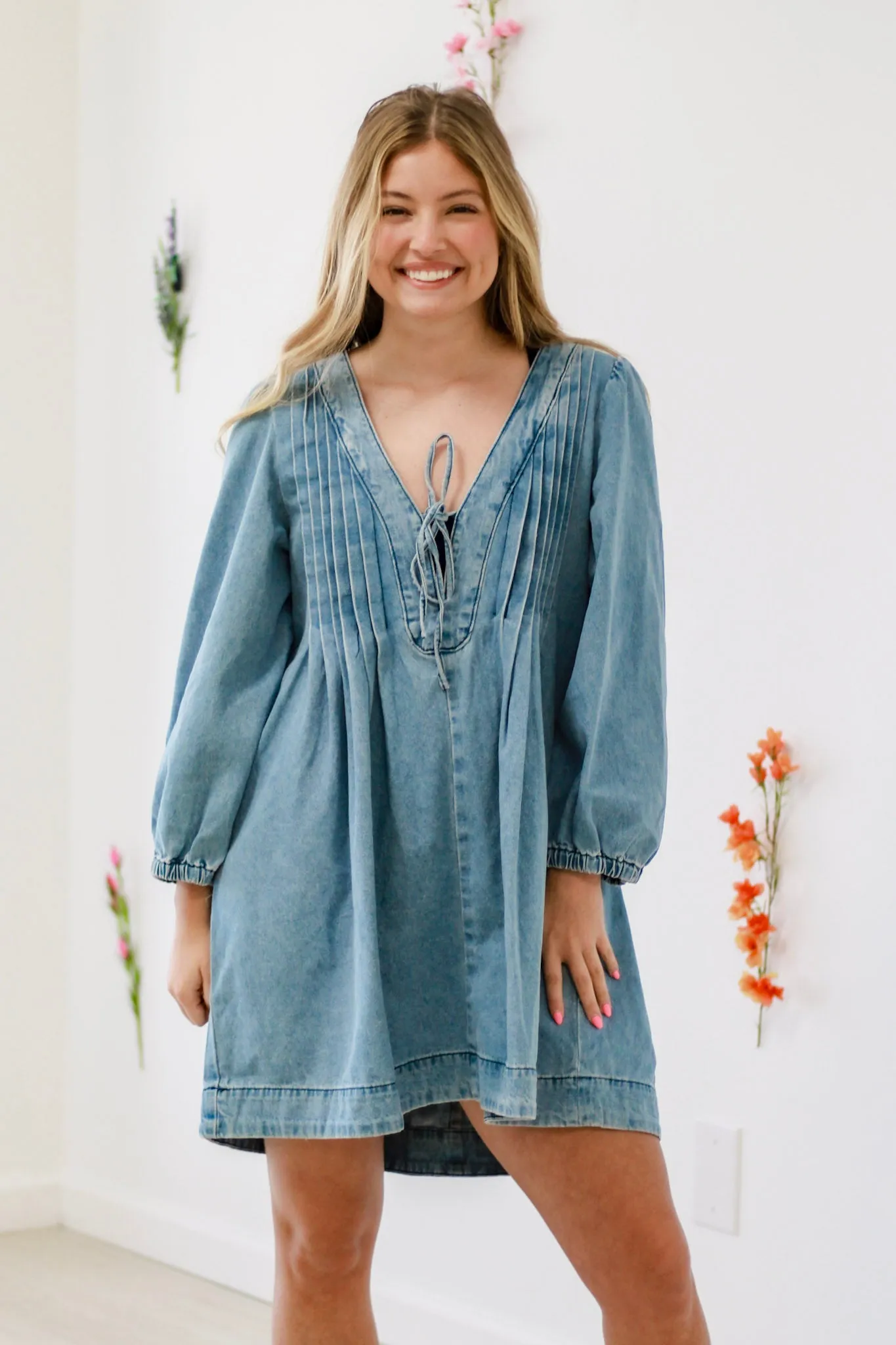 Miss Spring Denim Dress