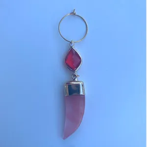 Mix-n-Match Charm Drop Earrings (cacho & huggie pearl)
