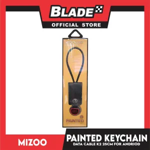 Mizoo Keychain Data Cable 25cm K2 for Android. Samsung, Huawei, Xiaomi, Oppo. Also compatible to other various digital devices.