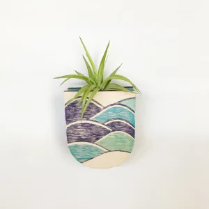 Mod Waves Pocket Wall Planter Vase