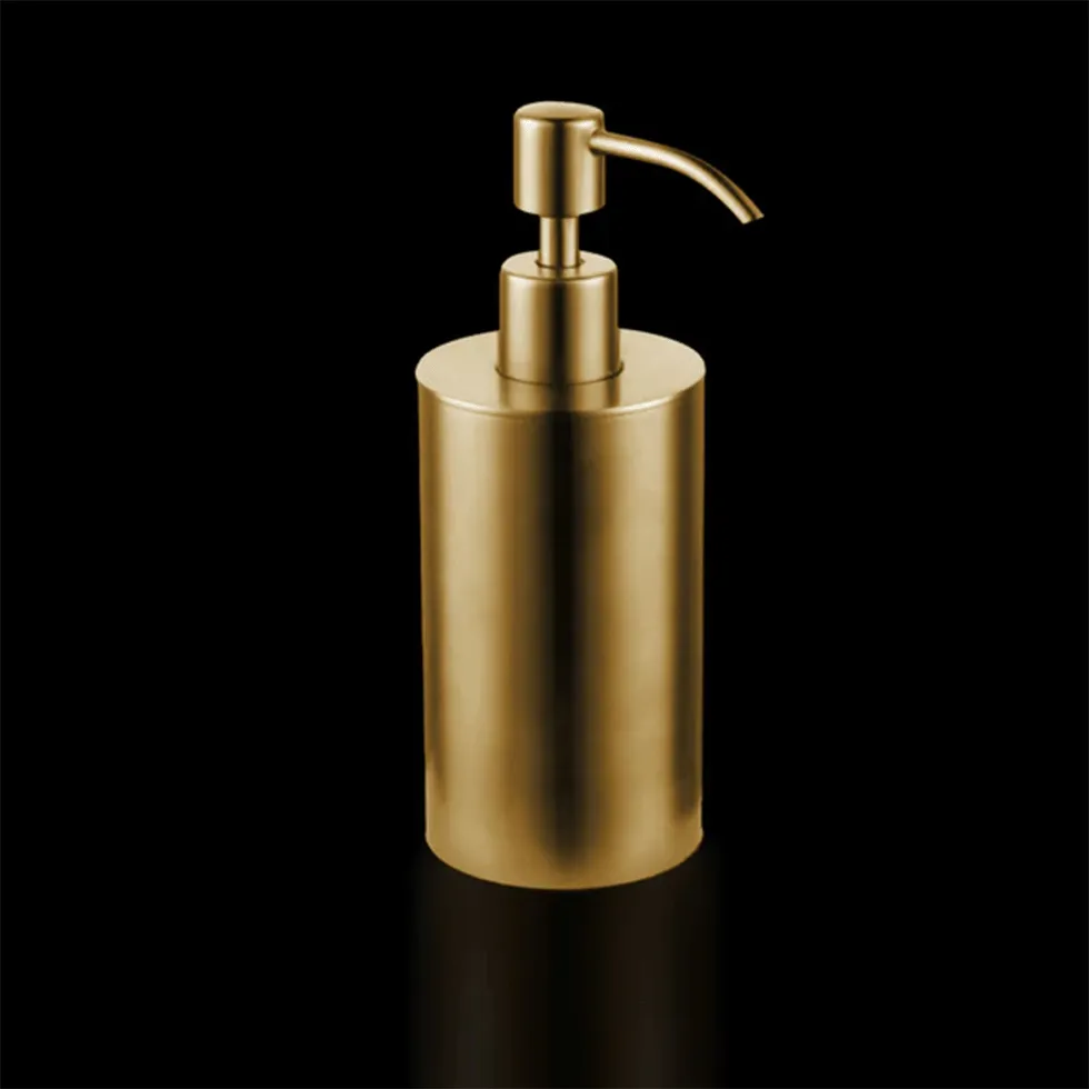 Modern Bathroom Soap Dispenser- Brushed Brass