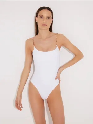 MOEVA - Ninetta White Scoop Neck