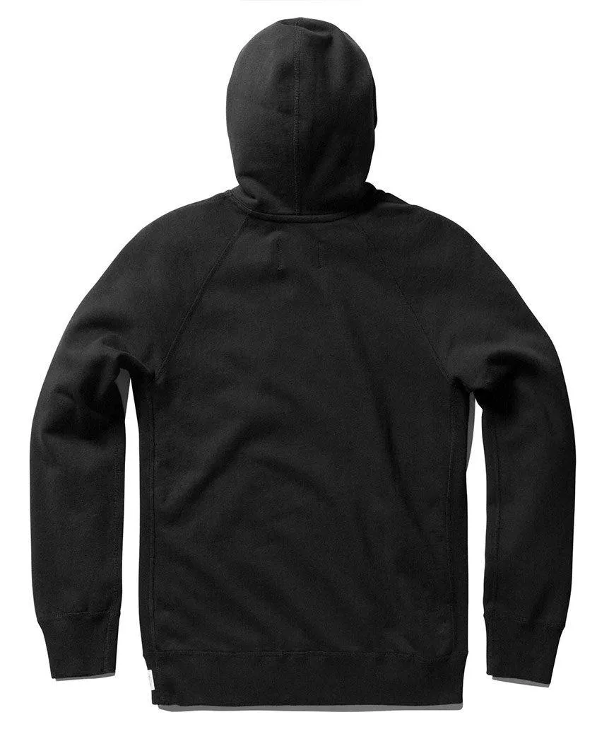 Monogram Pullover Hoodie Midweight Terry Black