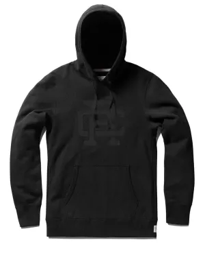 Monogram Pullover Hoodie Midweight Terry Black