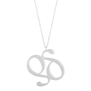 Monogram Sterling Silver Pendant Necklace