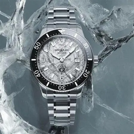 MONTBLANC WATCH 1858 ICED SEA Automatic Date 41mm Gray Automatic Steel 130793