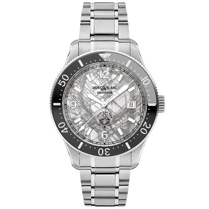 MONTBLANC WATCH 1858 ICED SEA Automatic Date 41mm Gray Automatic Steel 130793