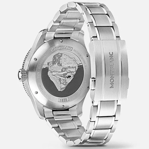 MONTBLANC WATCH 1858 ICED SEA Automatic Date 41mm Gray Automatic Steel 130793
