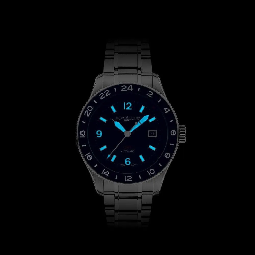 MONTBLANC WATCH 1858 ICED SEA Automatic Date 41mm Gray Automatic Steel 130793