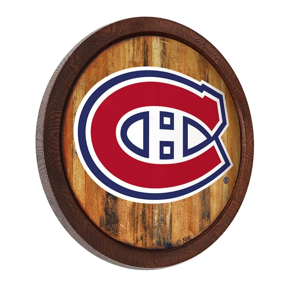 Montreal Canadiens: "Faux" Barrel Top Sign