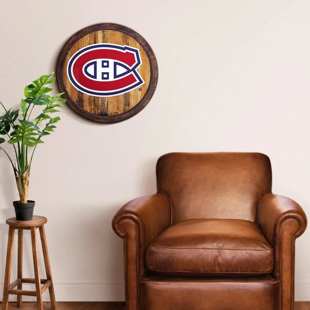 Montreal Canadiens: "Faux" Barrel Top Sign