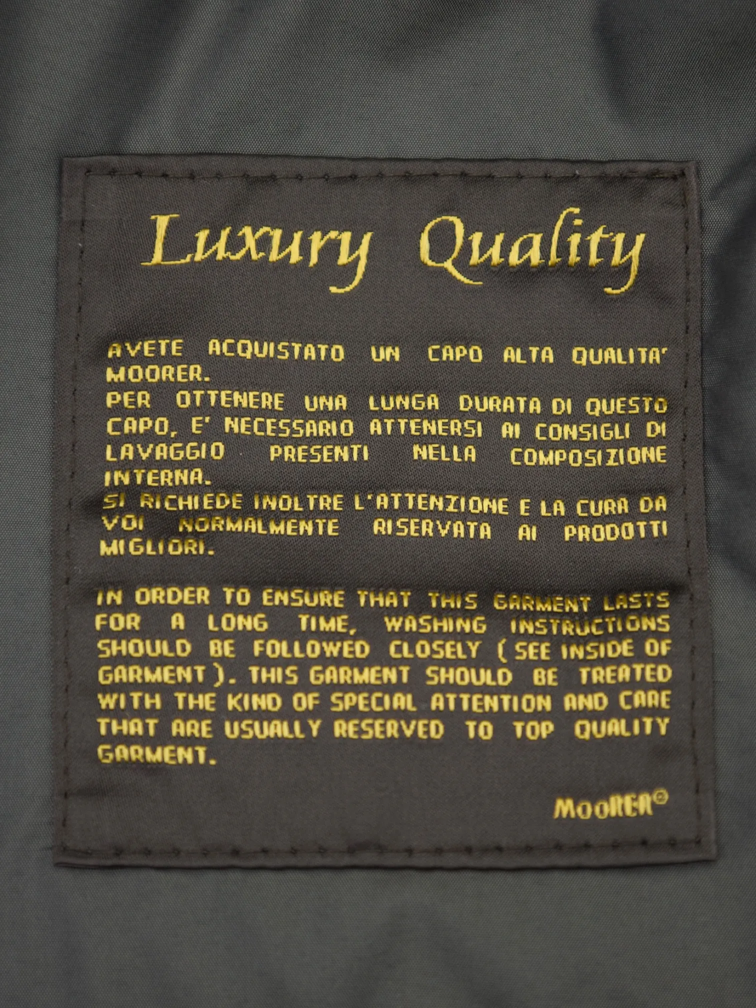 MooRER Olive Green Water-repellent Vespa Jacket