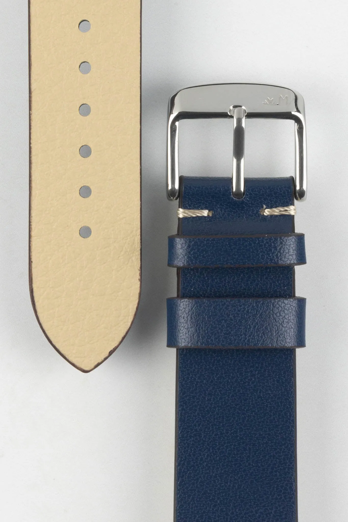 Morellato PAROS Recycled Leather-Fibre Watch Strap in BLUE