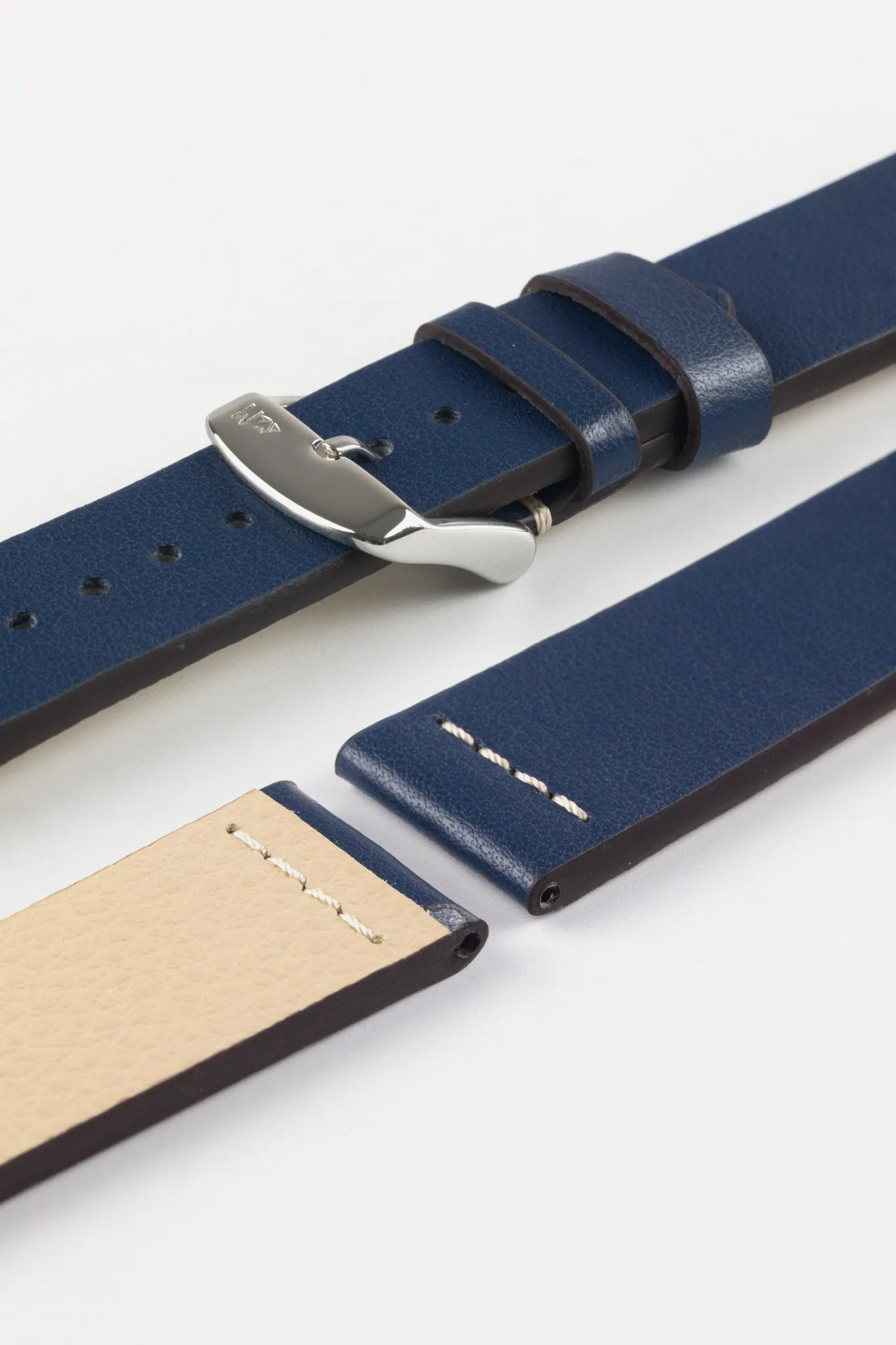 Morellato PAROS Recycled Leather-Fibre Watch Strap in BLUE