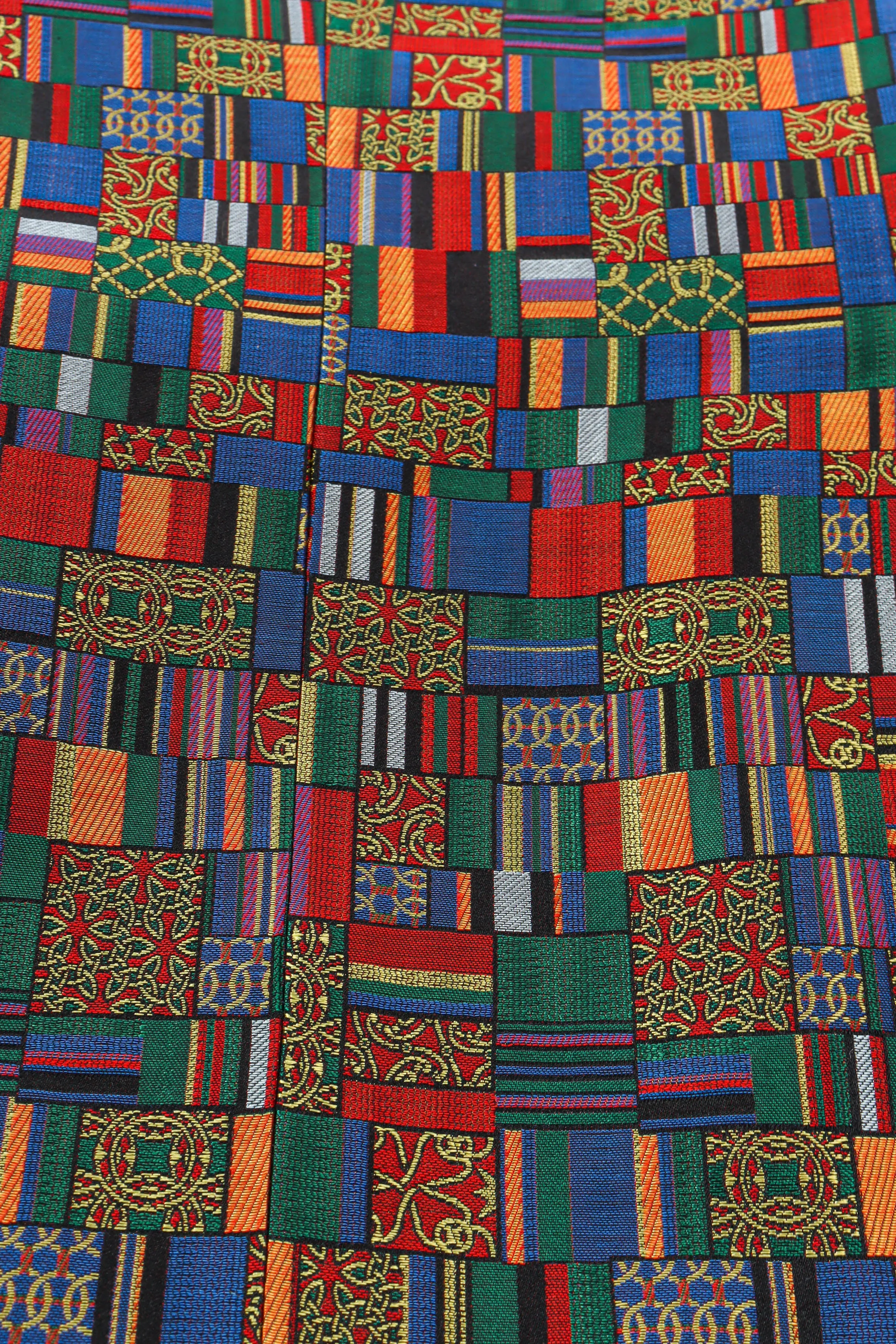 Mosaic Patchwork Silk Blazer