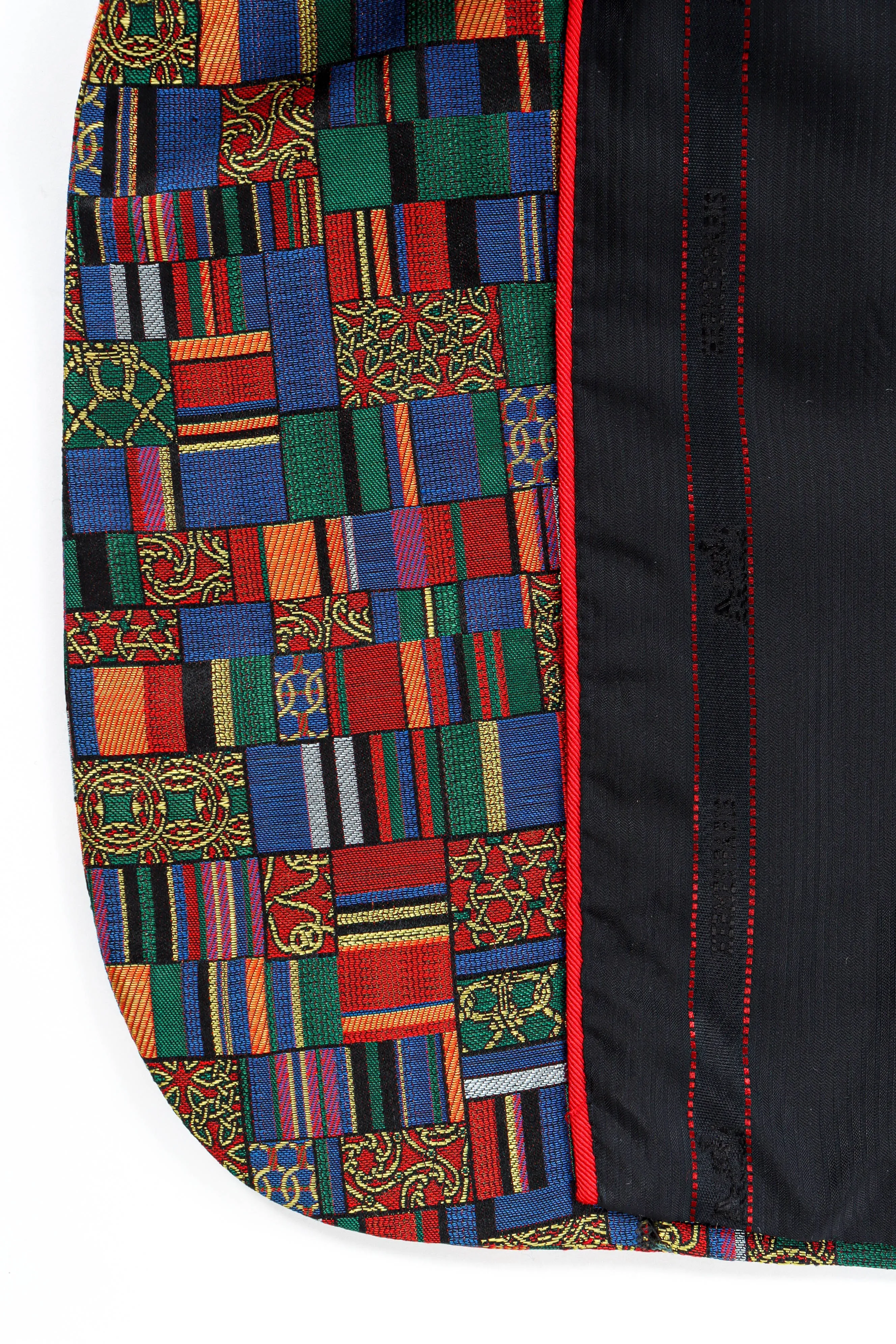 Mosaic Patchwork Silk Blazer