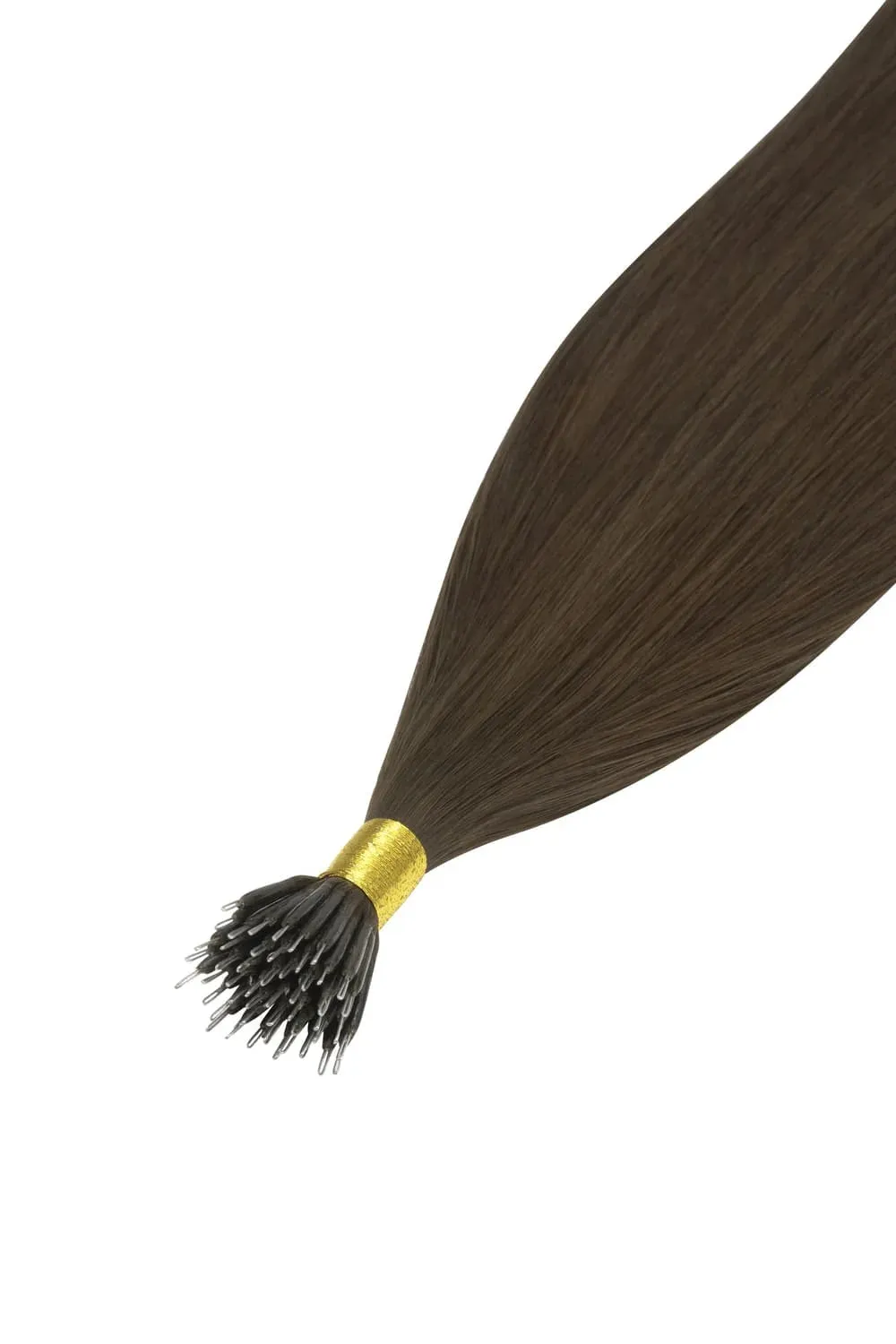 Mousey Brown (#6B) Nano Ring Hair Extensions
