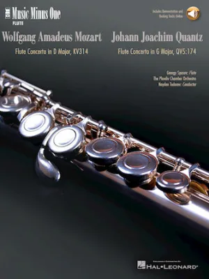 Mozart - Flute Concerto No. 2 in D Major, K. 314; Quantz - Flute Concerto in G Major (Book/Online Audio)