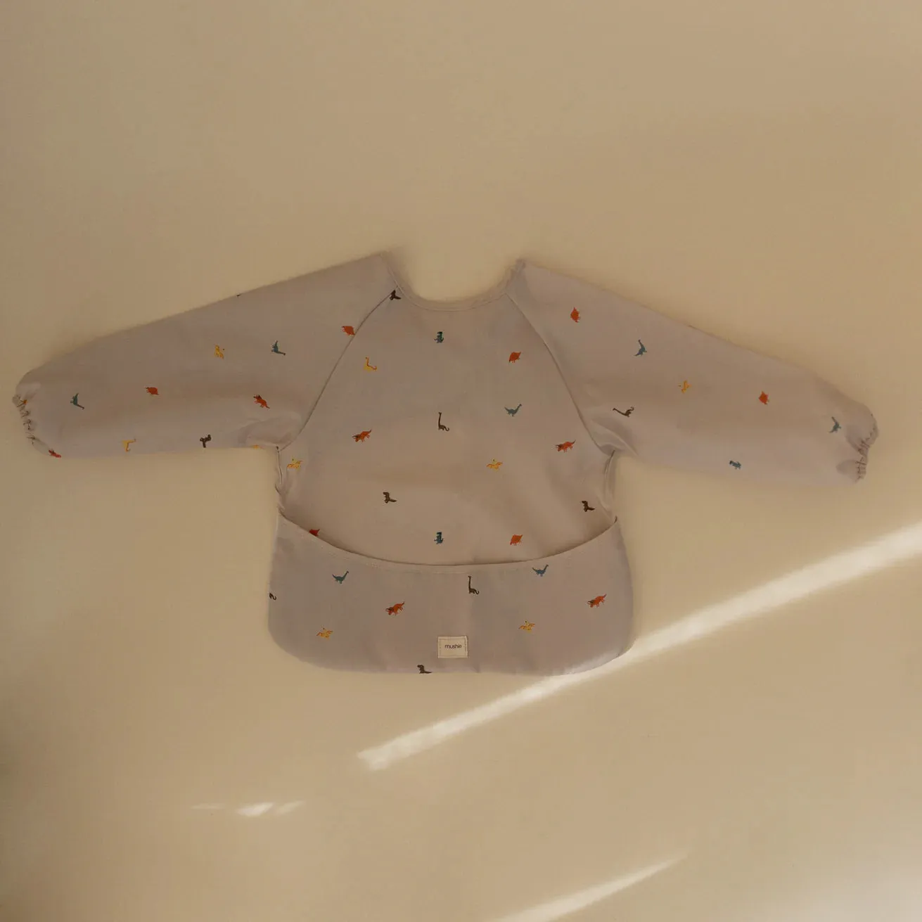Mushie Long Sleeve Bib (Dinos)
