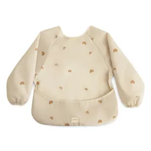 Mushie Long Sleeve Bib (Rainbows)