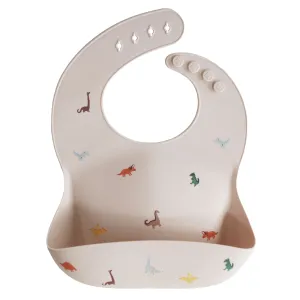 Mushie | Silicone | Dinosaur Bib