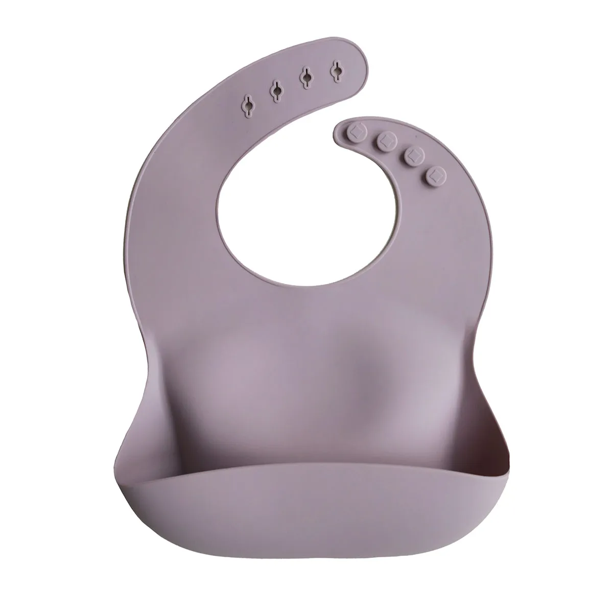 Mushie Silicone Pocket Bib (Pale Mauve)