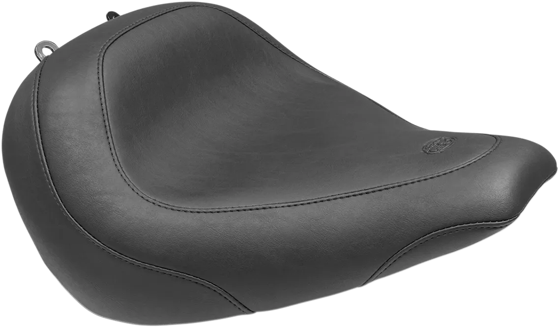 Mustang 75724 Wide Tripper Solo Seat - Smooth - Black
