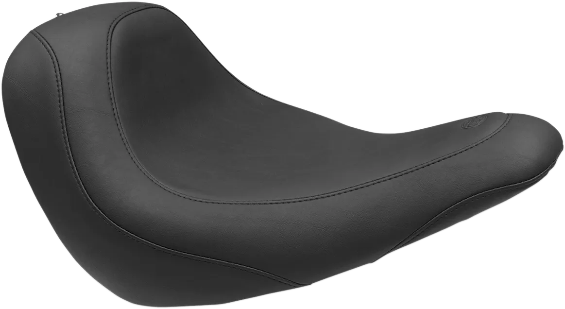 Mustang 75724 Wide Tripper Solo Seat - Smooth - Black