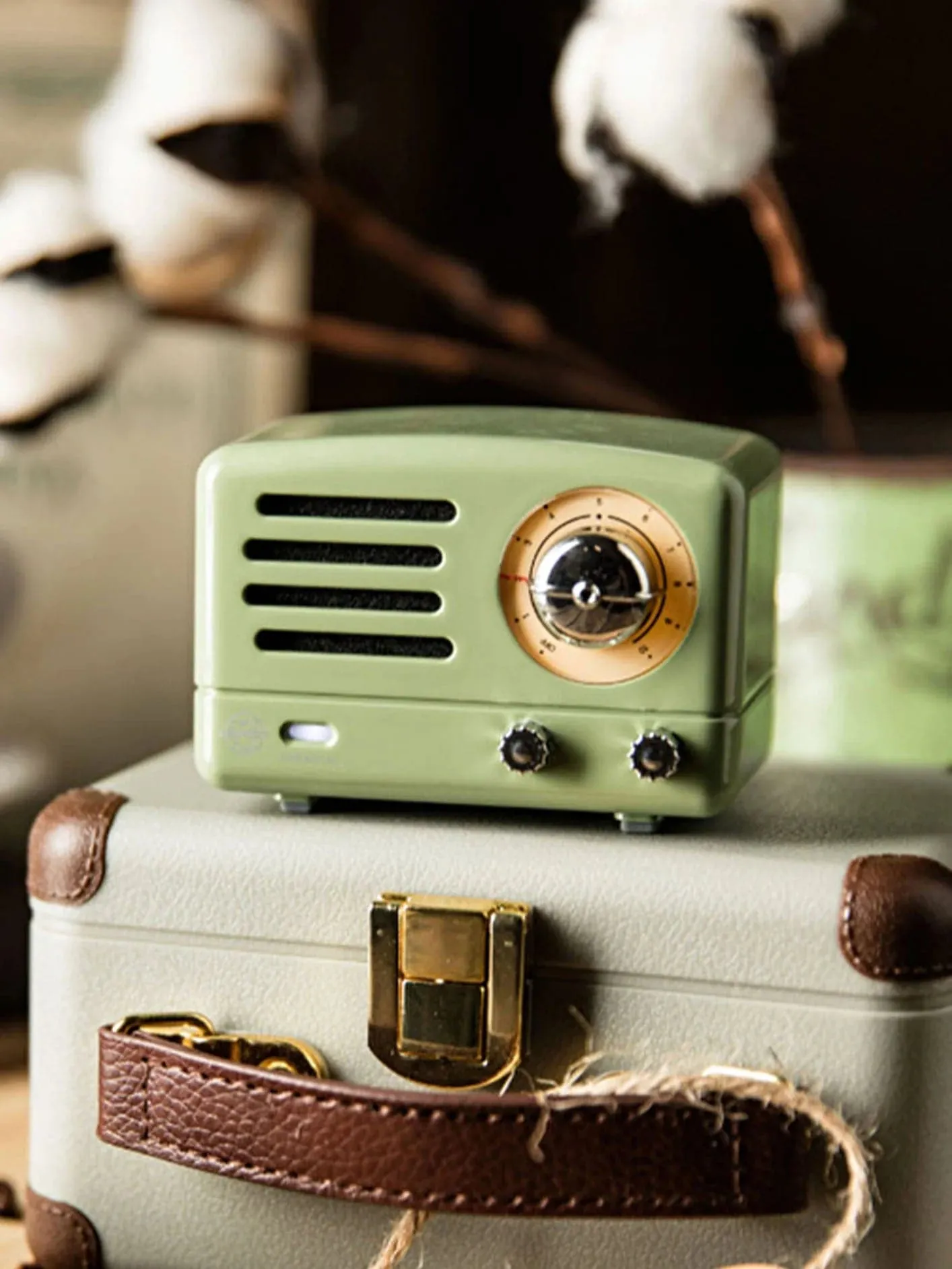 Muzen OTR Metal - Green Type-C (Taşınabilir FM Radyolu Bluetooth Hoparlör)