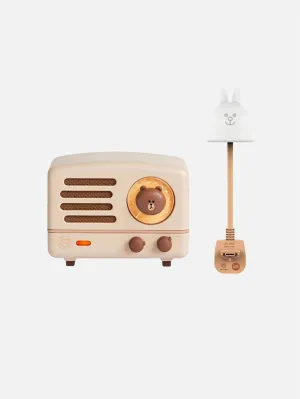 Muzen OTR Metal Linefriends Lambalı Bluetooth Hoparlör ve Radyo Set