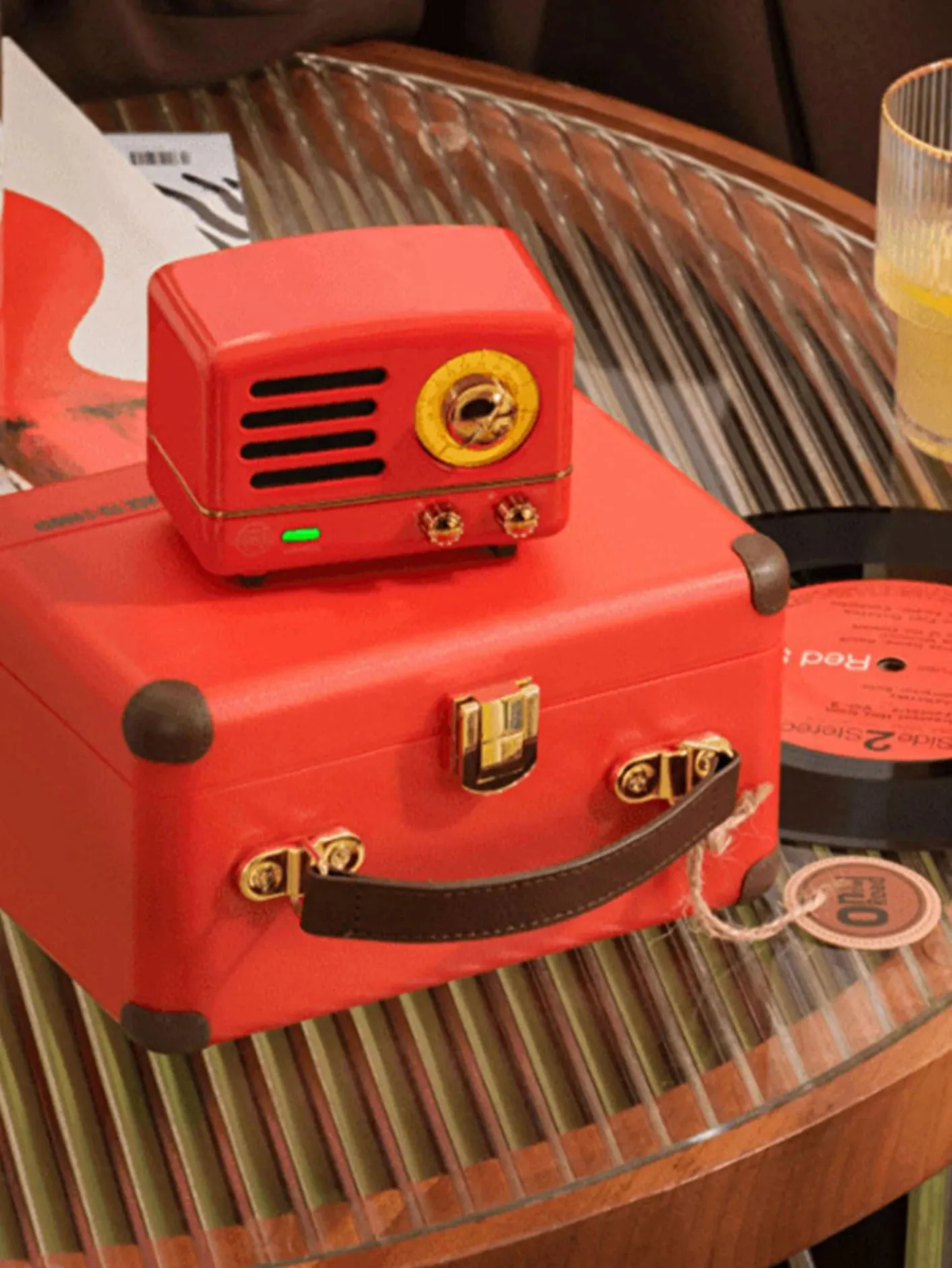 Muzen OTR Metal - Red Type-C (Taşınabilir FM Radyolu Bluetooth Hoparlör)