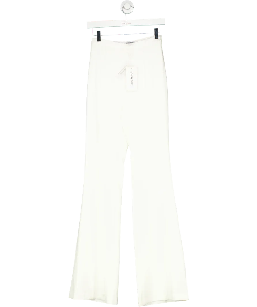 Nadine Merabi White Charlotte Trousers UK XS